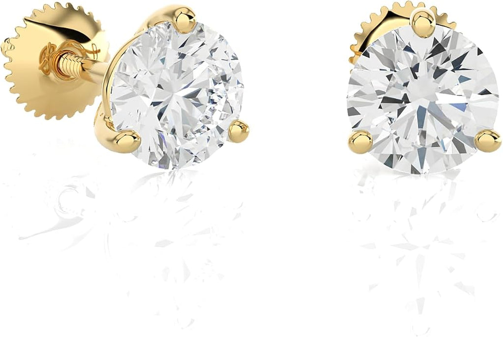 Privosa - Lab Grown Diamond Stud Earrings in 14K Gold