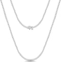 DEWBERRY 8.5Ct IGI Certified Lab Grown Diamond Tennis Necklace 10K/14K Gold 18 "inch
