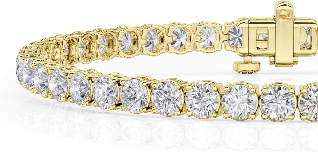 Belacqua Lab Grown Diamond Tennis Bracelet in 14K White Gold or Yellow Gold